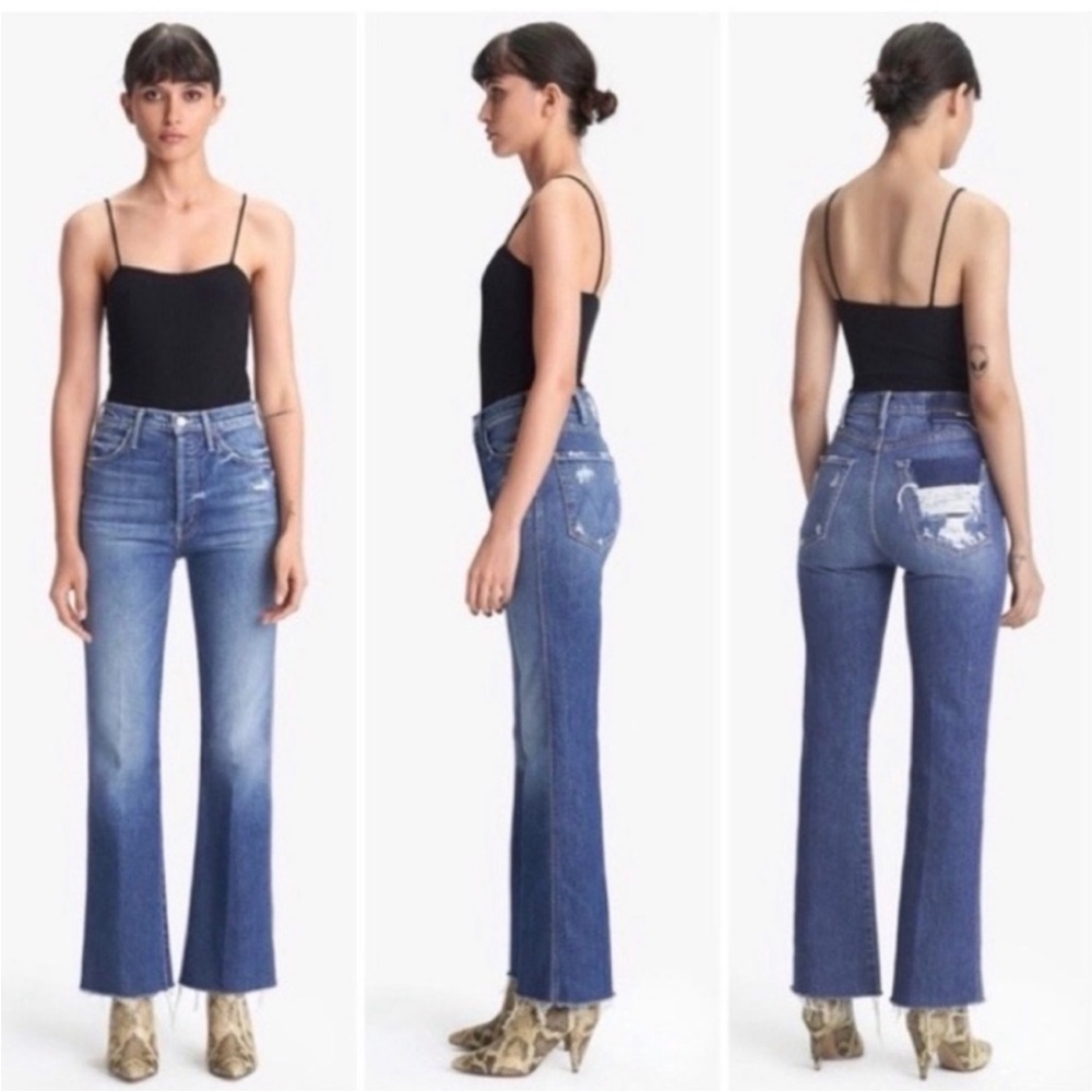 MOTHER The Tripper Weekender Fray in My Treat Jeans